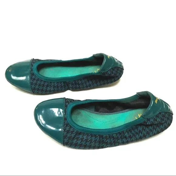 Puma Sport Lifestyle teal & black foldable flats 7 - Picture 4 of 8